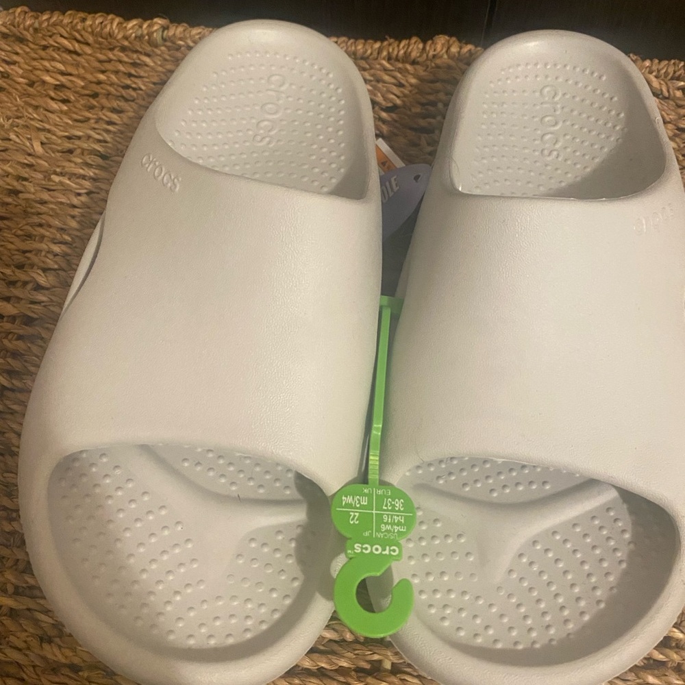 Crocs Kids Slide Sandals - White